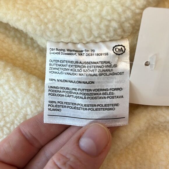 Ckh Clockhouse Zip-up Jacket Yellow Red Colorblock Retro 38 Medium Kidcore New - Picture 10 of 11